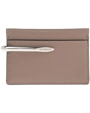 Givenchy Logo-Plaque Card Holder - Brown