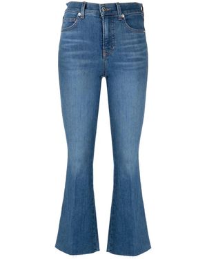 Veronica Beard Vaqueros Carson De Talle Alto - Azul