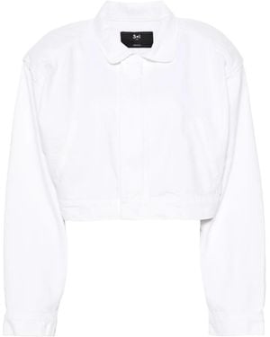 3x1 Amelia Cropped Jacket - White
