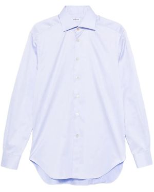 Kiton Button-Down Overhemd - Wit