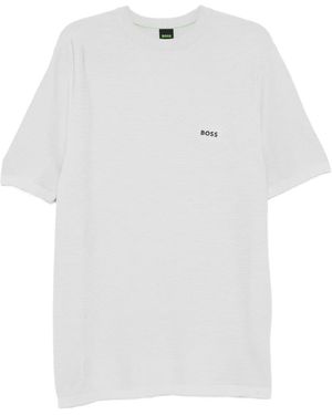BOSS T-Shirt Con Stampa Logo - Bianco