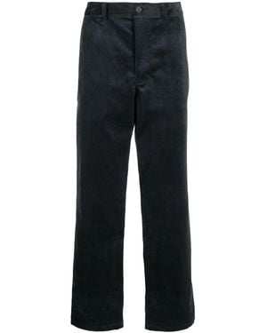 WOOD WOOD Pantalon Droit En Velours Côtelé - Bleu