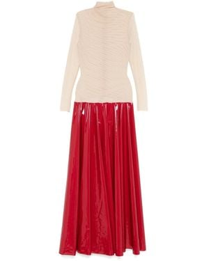 Atu Body Couture Panelled Maxi Dress - Red