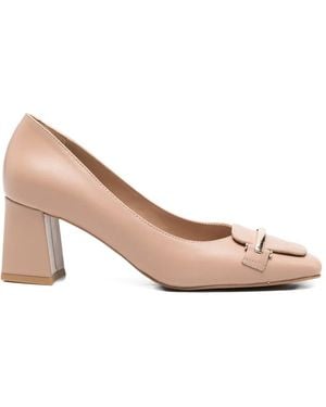 SERGIO MORETTI FIRENZE Square-Toe Court Shoes - Pink