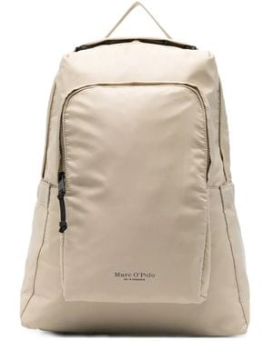 Marc O' Polo Logo-Detailing Backpack - Natural