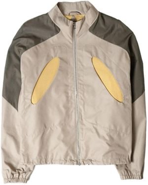 _J.L - A.L_ Aperture Panelled Zip-Front Jacket - Natural