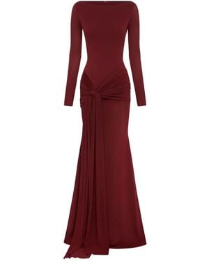 Alex Perry Robe Longue À Design Drapé - Rouge