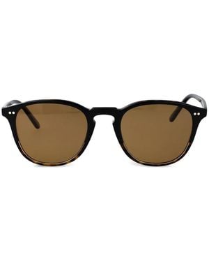 Oliver Peoples Forman L.A Round-Frame Sunglasses - Brown