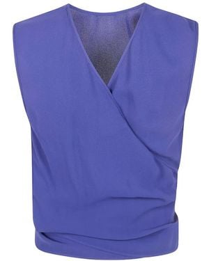 Mantu Tie-Waist Blouse - Blue
