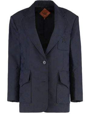 MCM Single-Breasted Blazer - Blue