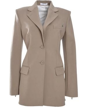 Helmut Lang Zip-Detailed Blazer - Natural