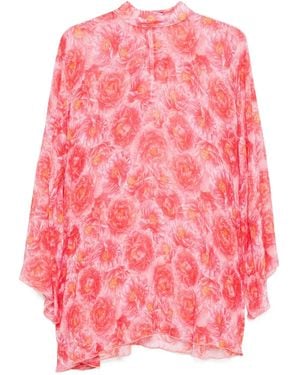 Styland Robe Courte À Fleurs - Rose