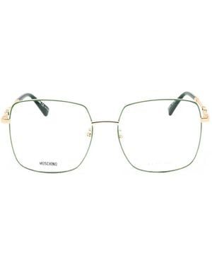 Moschino Square-Frame Glasses - Natural
