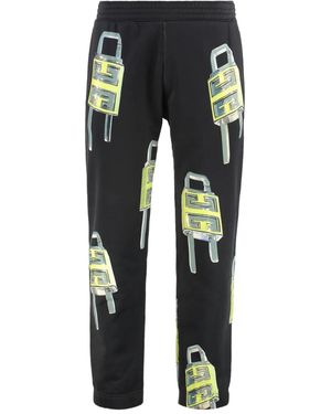 Givenchy Padlock-Print Track-Pants - Grey