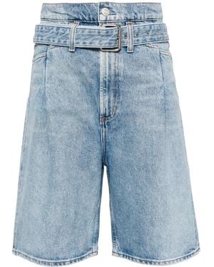 Agolde Reworked 90's Denim Shorts - Blue