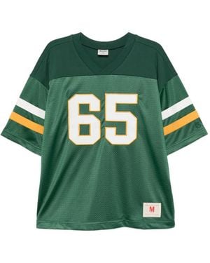 Champion Short-Sleeve Number-Detail T-Shirt - Green
