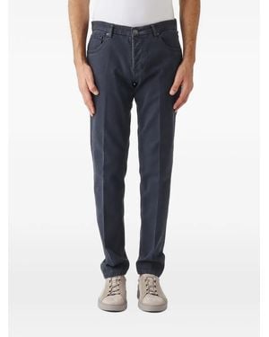 Michael Coal David Pressed-Crease Slim-Fit Pants - Blue