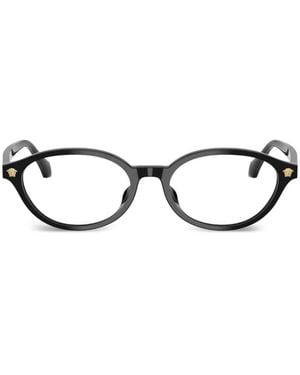 Versace Lunettes À Détail Medusa - Noir