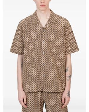 and wander Hemd mit geometrischem Print - Natur