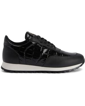 Giuseppe Zanotti Jimi Running Lace-Up Low-Top Trainers - Black