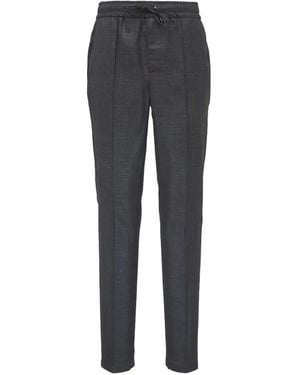 Isaia Drawstring Trousers - Grey