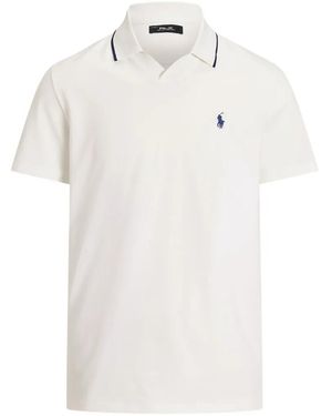 Ralph Lauren V-Neck Embroidered T-Shirt - White