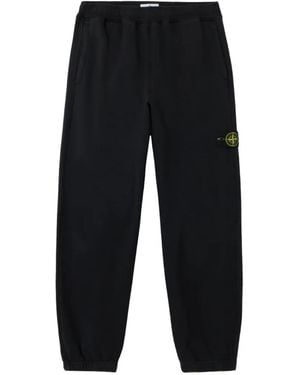 Stone Island Logo-Patch Track Trousers - Black
