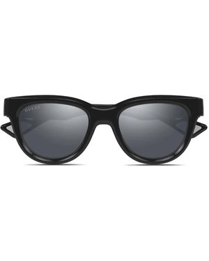 Gucci Oval Frame Tinted Sunglasses - Black