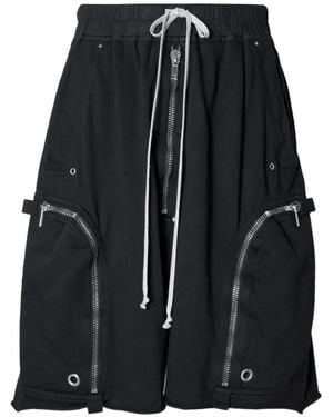 Rick Owens Bermudas Bauhaus Pods Con Cremallera - Negro