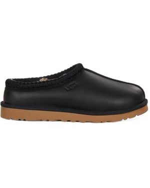 UGG Tasman Contrast Leather Mules - Black