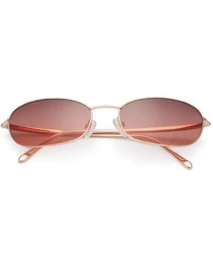 A.Kjærbede Jack Oval-Frame Sunglasses - Pink