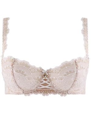 Aubade Soleil Nocturne Lace-Embroidered Bra - Pink