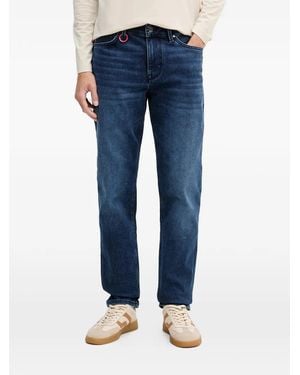 Joop! Stephen Winter V-Stitched Straight-Leg Jeans - Blue