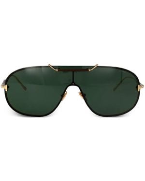 Tom Ford Tyler Brow-Bar Sunglasses - Green