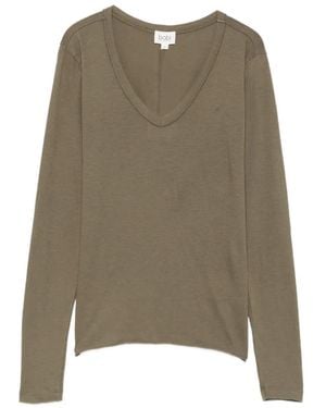 Bobi V-Neck Long-Sleeved T-Shirt - Green