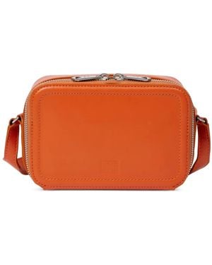 Paul Smith Zipped Leather Shoulder Bag - Orange