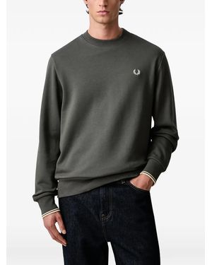 Fred Perry Pullover Mit Logo-Stickerei - Grau