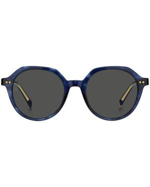 Tommy Hilfiger Round-Frame Sunglasses - Blue