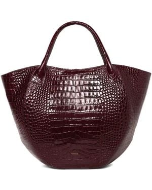 Wandler Grote Shopper Met Krokodillen-Reliëf - Rood