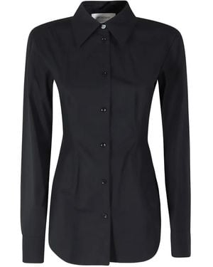 Sportmax Darted Long-Sleeve Shirt - Blue