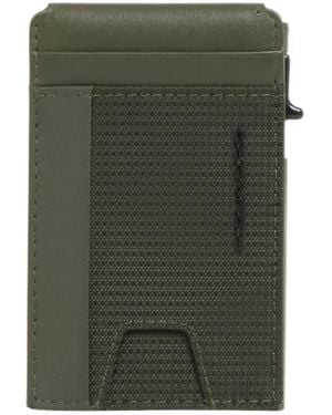 Piquadro Sync Logo-Detail Cardholder - Green