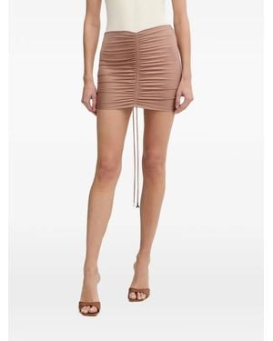 Patrizia Pepe Ruched Drawstring Skirt - Pink