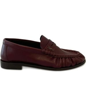 Saint Laurent Loafer mit Falten - Braun
