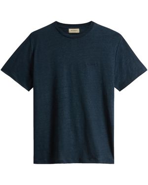 Woolrich Linen T-Shirt - Blue