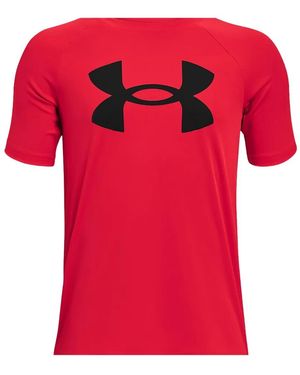 Under Armour Logo-Print T-Shirt - Red
