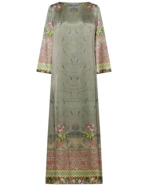 Pierre Louis Mascia Mutka Floral Paisley Maxi Dress - Green