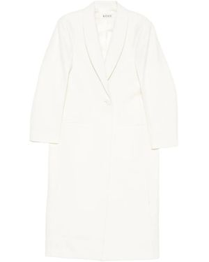 Rohe Button-Fastening Coat - White