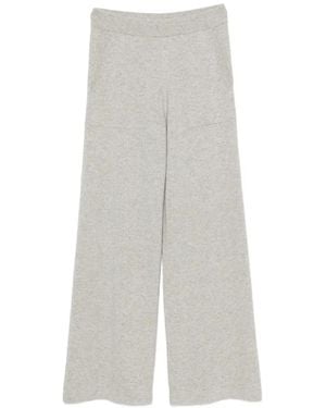 Bompard Knitted Palazzo Pants - White