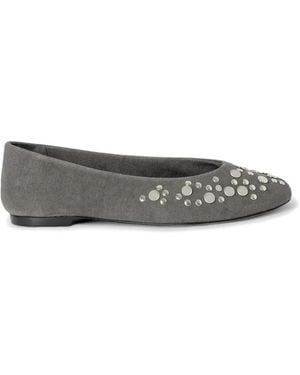 GIMAGUAS Studded Ballet Flats - Grey