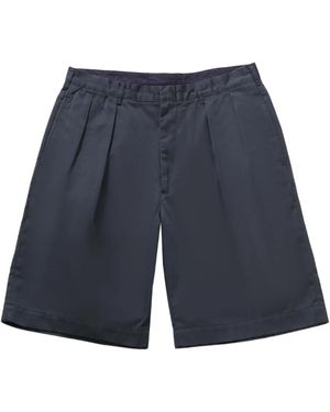 Nanamica Double-pleat chino shorts - Blau